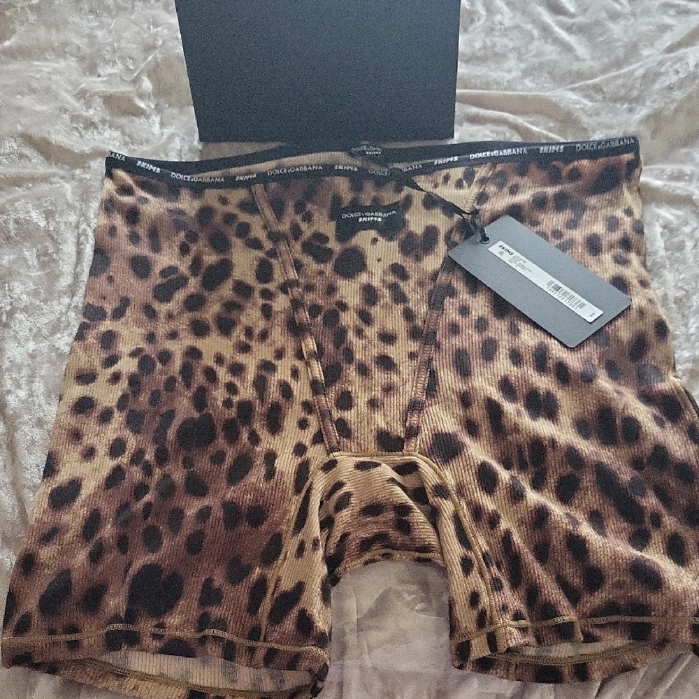 Skims Dolce & Gabbana Leopard Print Boxers